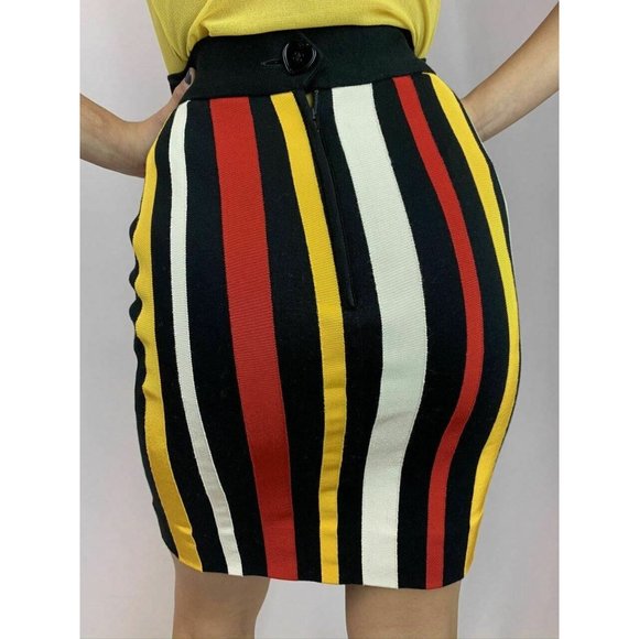 Moschino Cheap & Chic Striped Pencil Skirt - Picture 8 of 11